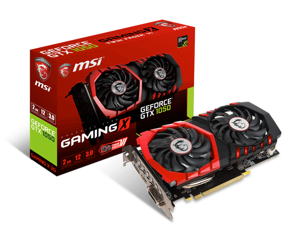 MSI nVidia GeForce GTX 1050 2GB 128bit GTX 1050 GAMING X 2G