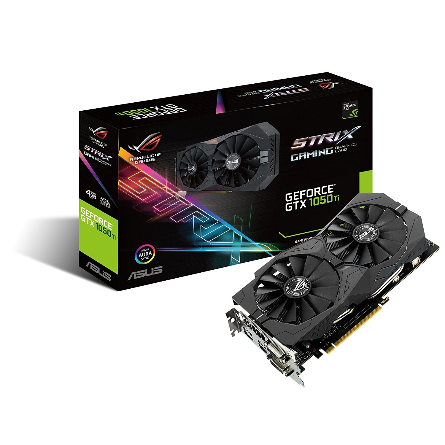 Asus nVidia GeForce GTX 1050Ti 4GB 128bit (STRIX-GTX1050TI-O4G-GAMING)