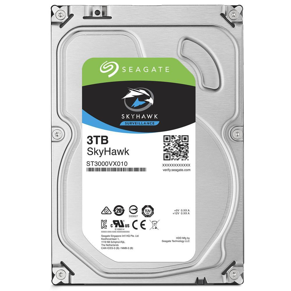 SEAGATE 3TB 3.5 SATA III 64MB ST3000VX010 SkyHawk Surveillance HDD