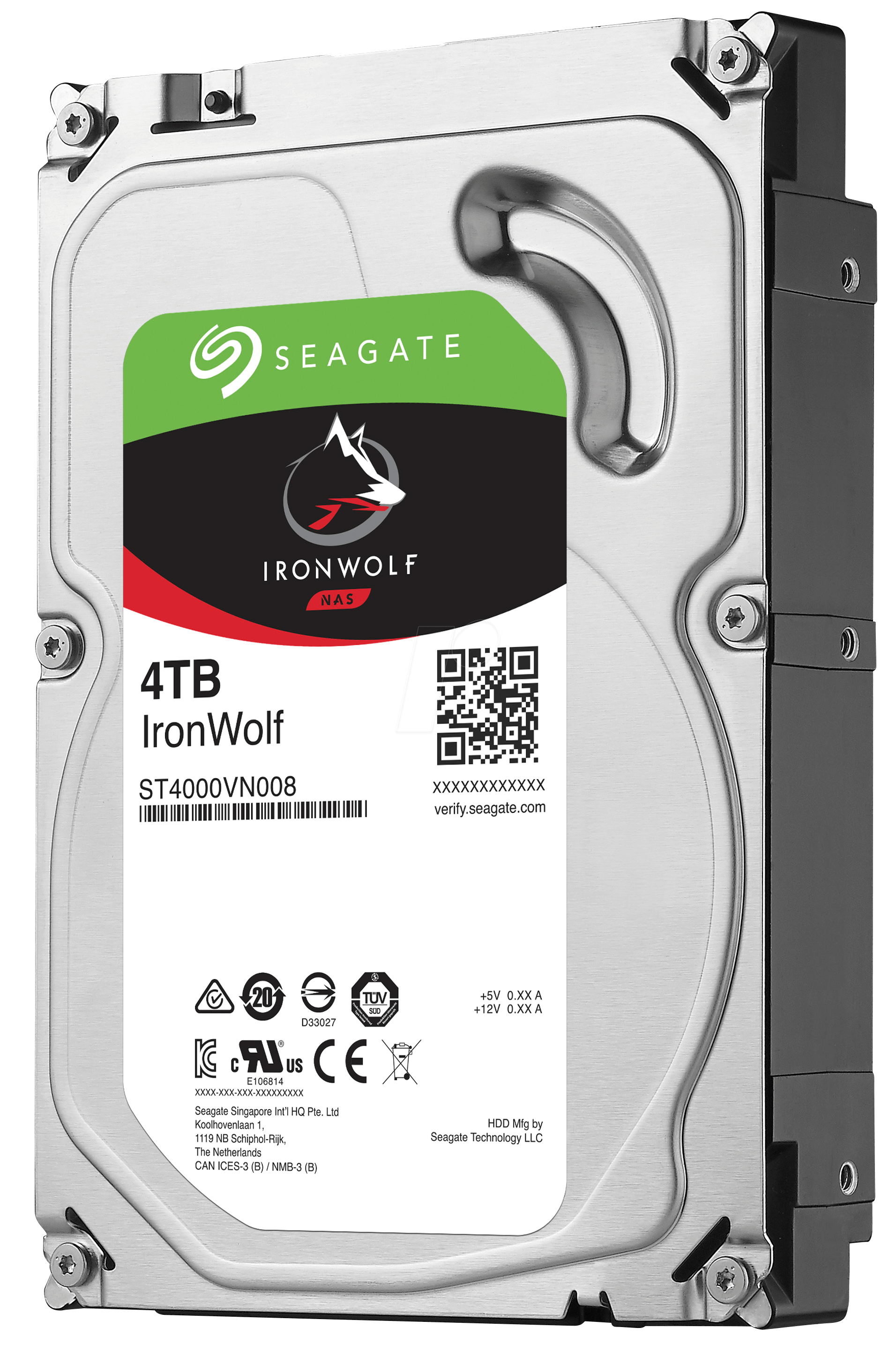 SEAGATE 4TB 3.5 SATA III 64MB ST4000VN008 IronWolf Guardian