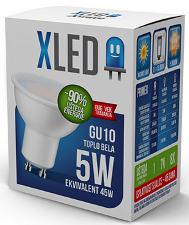 XLED (GU10 5W) Led sijalica Toplo Bela ugao 38 stepeni