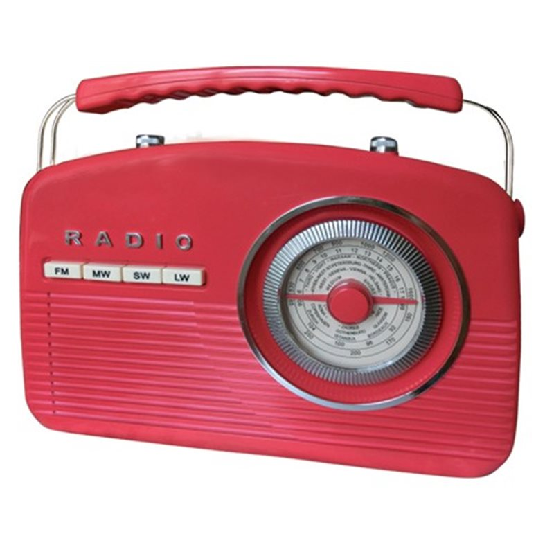 Camry CR 1130 red retro radio