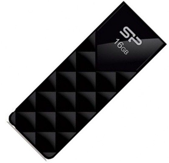 SILICON POWER 16GB USB 2.0 Elegant U03 Black SP016GBUF2U03V1K