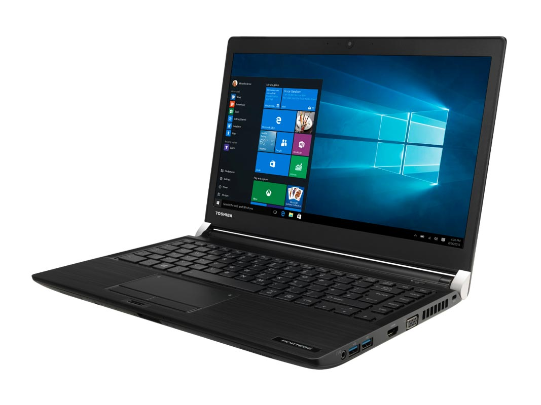 Toshiba Portege A30-C-1CW (PT363E-0VY055Y4) 13.3 FHD AG Touch Intel Core i5-6200U 8GB 256GB IntelHD DVD-RW Win 10 Pro Black