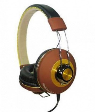 MAXELL SLUSALICE MXH-HP600 RETRO DJ2, BROWN, HANDS FREE