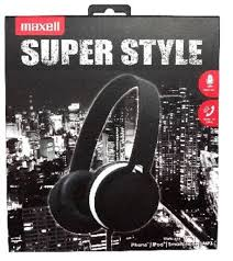MAXELL SLUSALICE MXH-HP201 SUPER STYLE , BLACK