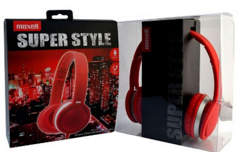 MAXELL SLUSALICE MXH-HP201 SUPER STYLE , RED