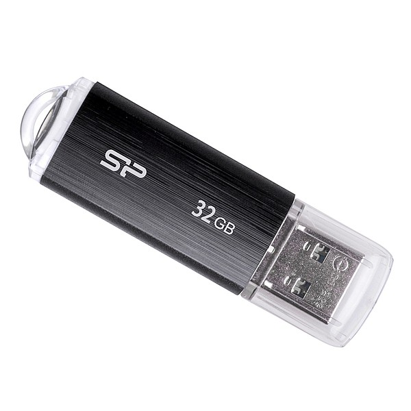 SILICON POWER U02 32GB USB 2.0 BLACK SP032GBUF2U02V1K