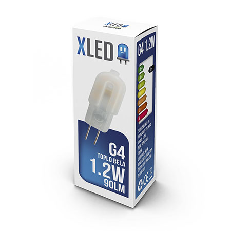 XLED (G4  1.2 W) Led sijalica G4 1.2W, 90Lm, 70Ra, 3000K, 12V, 25000H