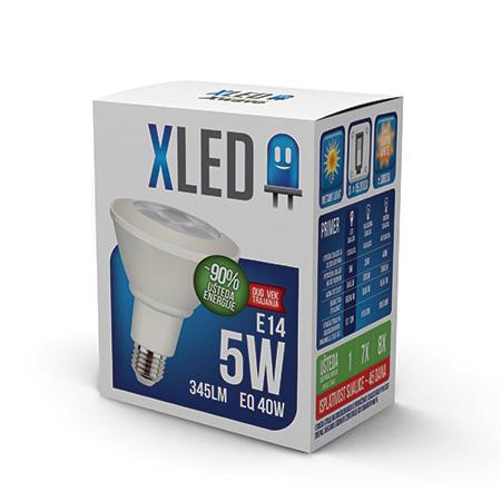 XLED ( E14 5W) Led Sijalica E14 5W,3000K