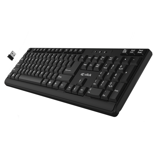 Click K-L2-W Tastatura bežična USB, YU, crna