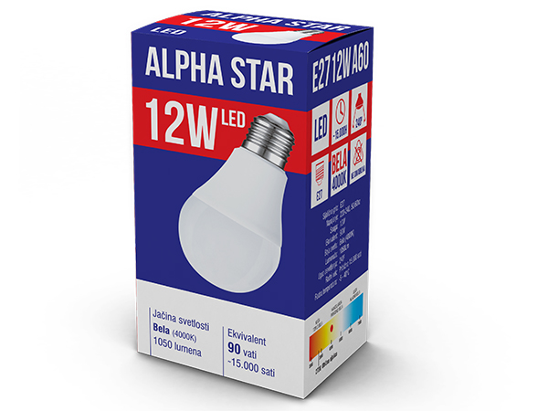 Alpha Star Led sijalica E27-12W Bela 4000K