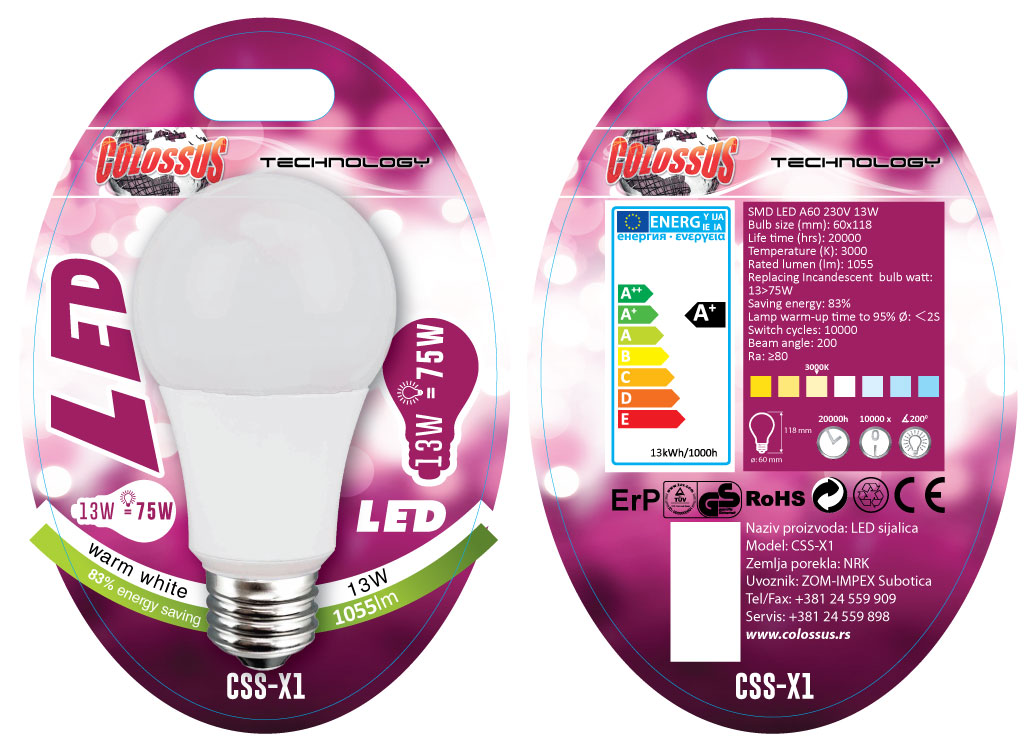 Colossus CSS-X1 LED SIJALICE