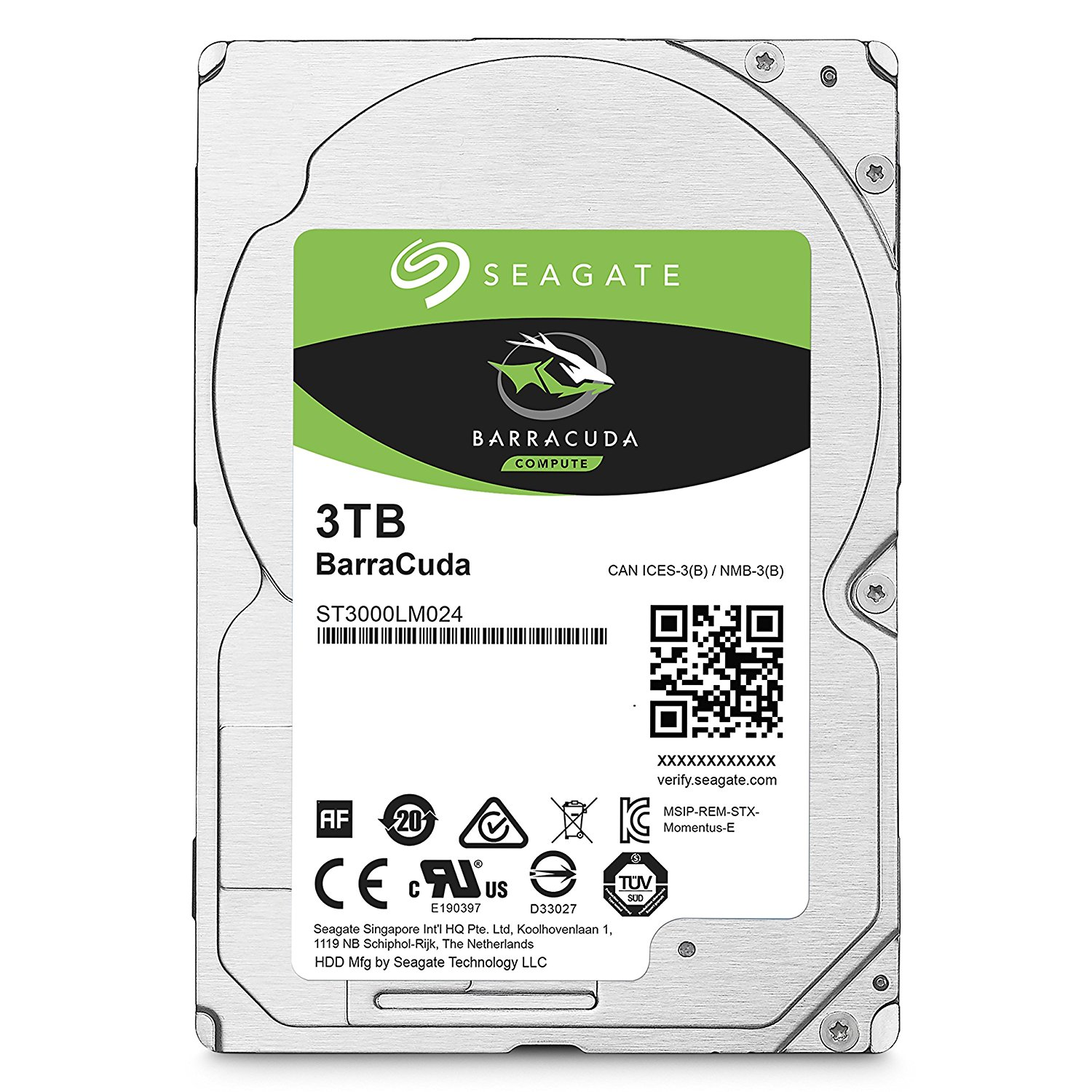 SEAGATE 3TB 2.5 SATA III 128MB 5.400rpm ST3000LM024 Barracuda