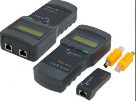 Gembird NCT-3 Digital network cable tester suitable for Cat 5E, 6E, coaxial, and telephone cable