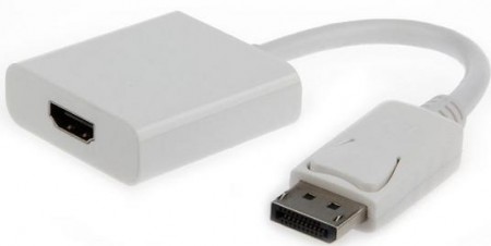 Gembird A-DPM-HDMIF-002-W DisplayPort to HDMI adapter cable, white