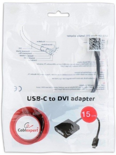 Gembird A-CM-DVIF-01 USB-C to DVI female, black