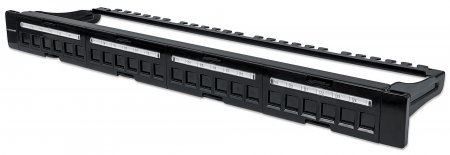 Intellinet (720427) Patch Panel 24-Port 1U Crni