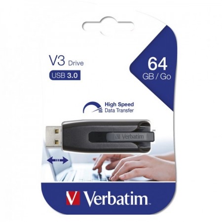 VERBATIM USB FLASH MEMORIJE 64GB USB3.0 BLACK 49174 (UFV49174/Z)