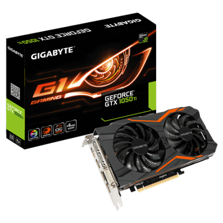 GIGABYTE nVidia GeForce GTX 1050 4GB 128bit GV-N105TG1 GAMING-4GD rev.1.0