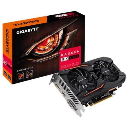 GIGABYTE Radeon RX 560 GAMING 4GB 128bit GV-RX560GAMING OC-4GD