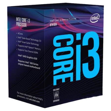 INTEL Core i3-8100 4-Core 3.6GHz Box