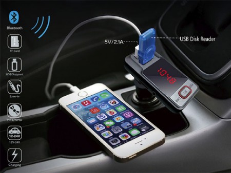 Xwave FM Bluetooth transmiter za kola 2.1A  