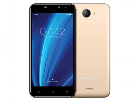 OUKITEL C9 5.0 Smart phone MT6580 1GB 8GB 8MP+2MP DualSIM Android 7.0 Zlatni