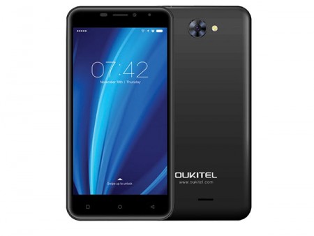 OUKITEL C9 5.0 Smart phone MT6580 1GB 8GB 8MP+2MP DualSIM Android 7.0 Crni