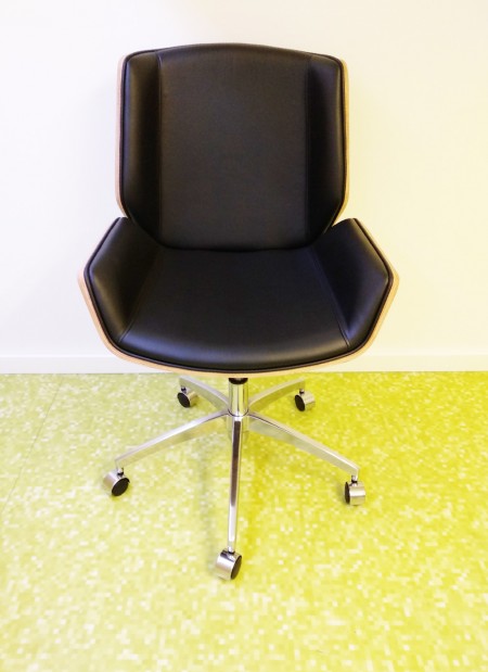 Milanda (MC094-1B) Office Chair Black/Walnut 