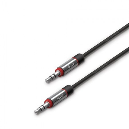 iLuv (ICB110BLK) Premium Aux-in Audio Cable 3.5mm 1.8m Black