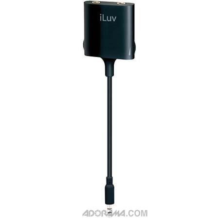 iLuv (I111BTBK) Audio Splitter 1 In - 2 Out 3.5mm Black Adapter