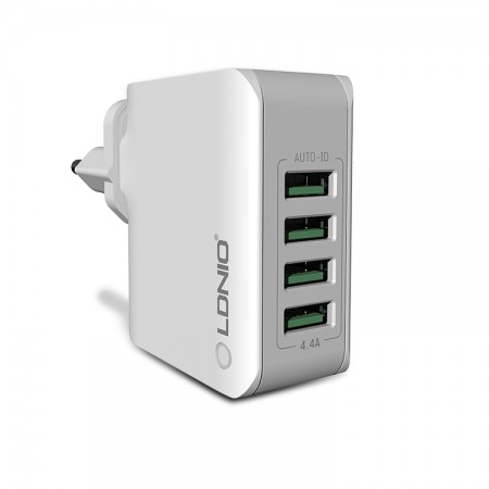 Siyoteam (A4403) LDNIO USB Charger 4 Ports 22W White 