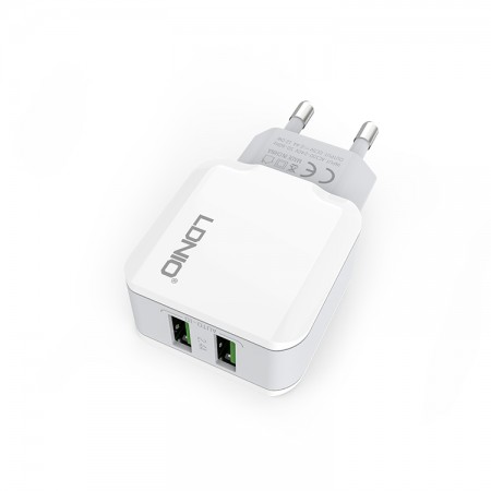 Siyoteam (A2202) LDNIO USB Charger 2 Ports 12W White 
