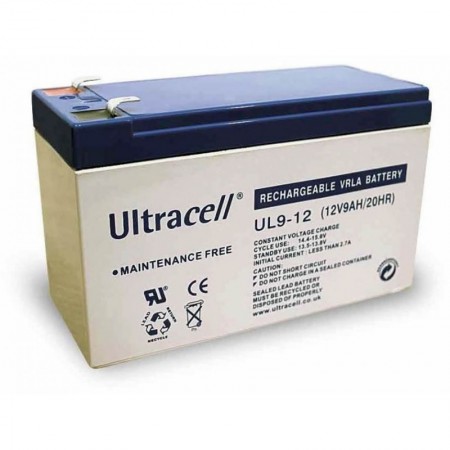 Ultracell UL9-12 Battery 12V / 9.0Ah, UPS