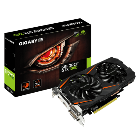GIGABYTE GeForce GTX 1060 6GB GDDR5 1060 GV-N1060WF2OC-6GD 192bit