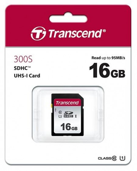 Transcend (TS16GSDC300S) 16GB HC SD UHS-I U1 Memorijska Kartica 