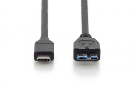 Assmann (AK-300151-010-S) USB3.0-MicroB to USB-C Cable 1m