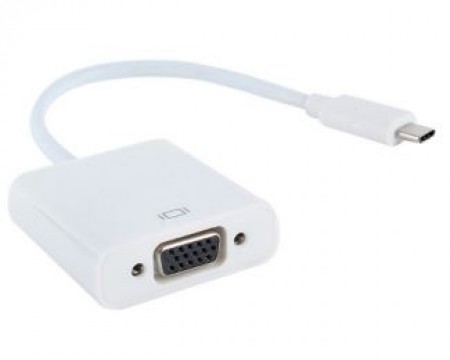 Adapter E-green USB 3.1 tip C (M) - VGA (F) beli