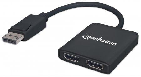 MH adapter DP M 2-portni HDMI splitter Ž, crni