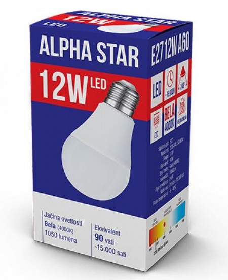 E27-12W 220V Hladno Bela Led Sijalica