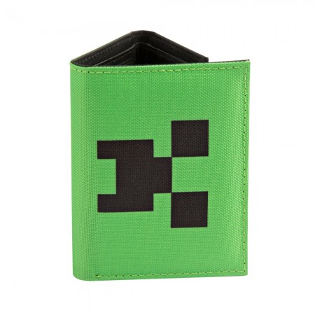 Minecraft Pocket Creeper Tri-Fold Nylon Wallet (Tar) 