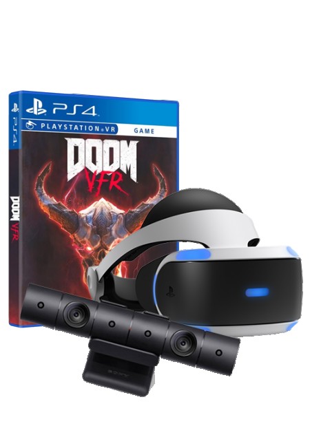 Sony PS4 Virtual Reality + Camera V2 + Doom VFR 