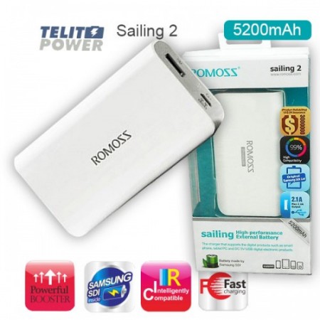 Power Bank Sailing 2  ROMOSS 5200mAh ( 349 ) 