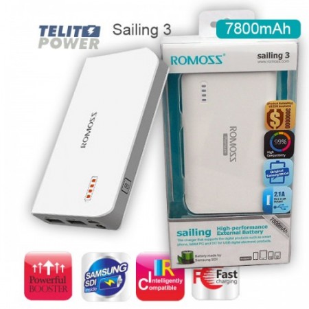 Power Bank Sailing 3  ROMOSS 7800mAh ( 350 ) 