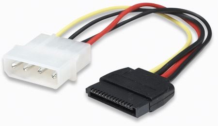 MH Kabl SATA Naponski molex 4 na 15pina 16cm