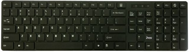 MS Industrial DOMINO zicana tastatura, crna