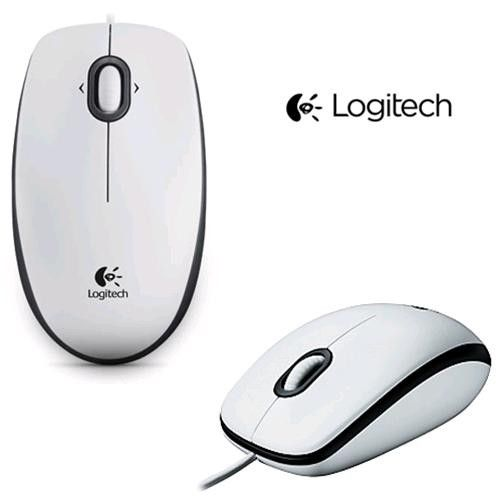 Logitech B100, Optical USB Mouse, White OEM