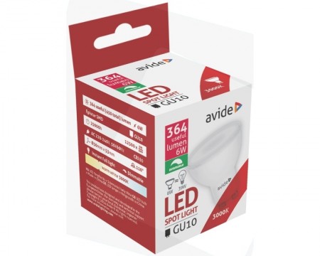 AVIDE ABGU10WW-6W-APD GU10 6W 3000K sijalica