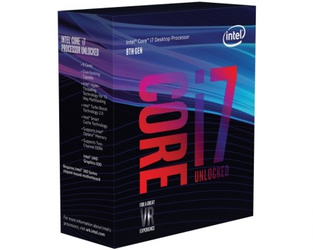 INTEL Core i7-8700K 6-Core 3.7GHz (4.7GHz) Box LGA1151